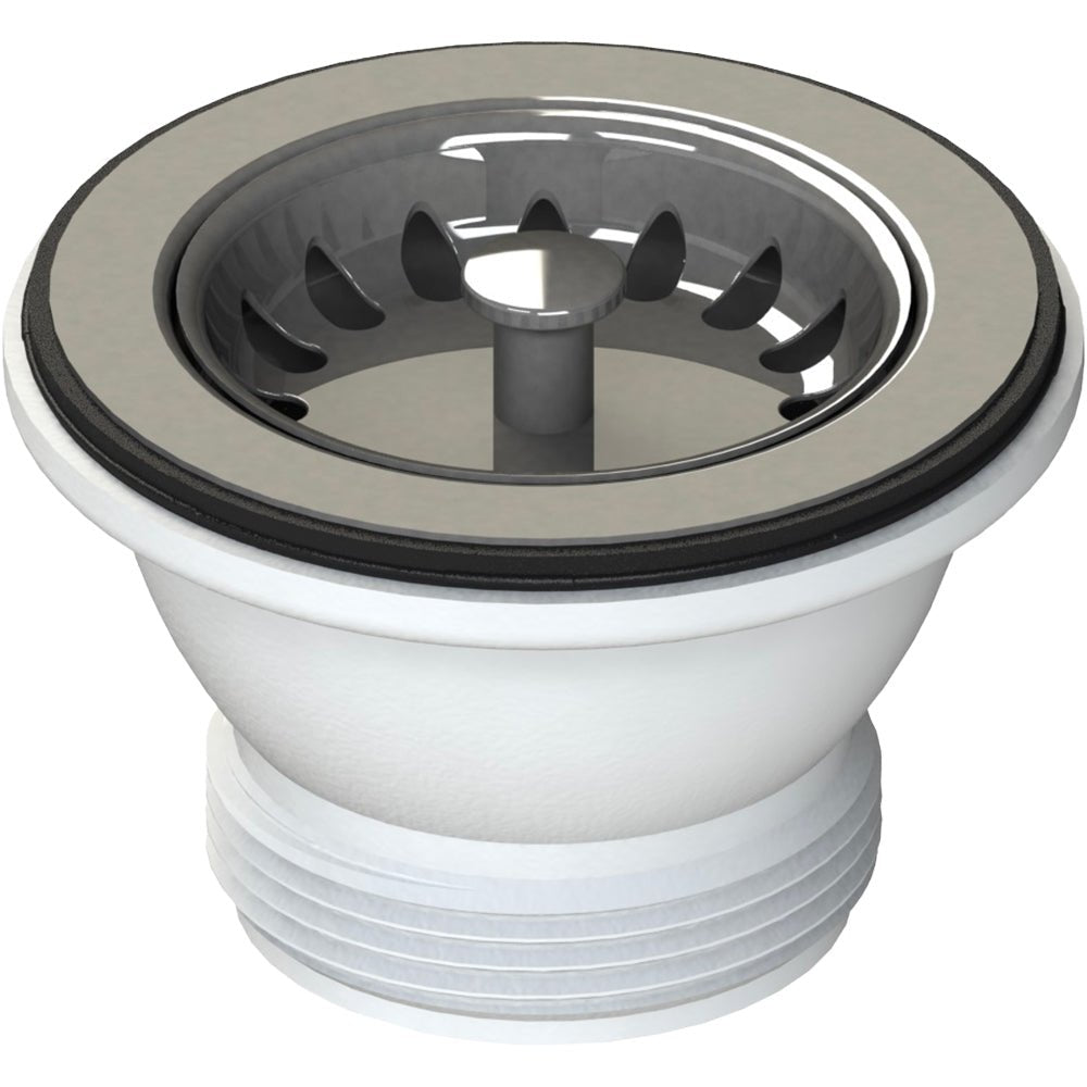 Piletta canestro per lavello cucina con foro Ø60 stp 1"1/2 x Ø70 mm — L.B. Plast - HD casa