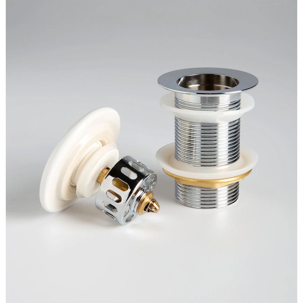 Piletta click clack con tappo in ceramica bianco stp 1"1/4 - HD casa