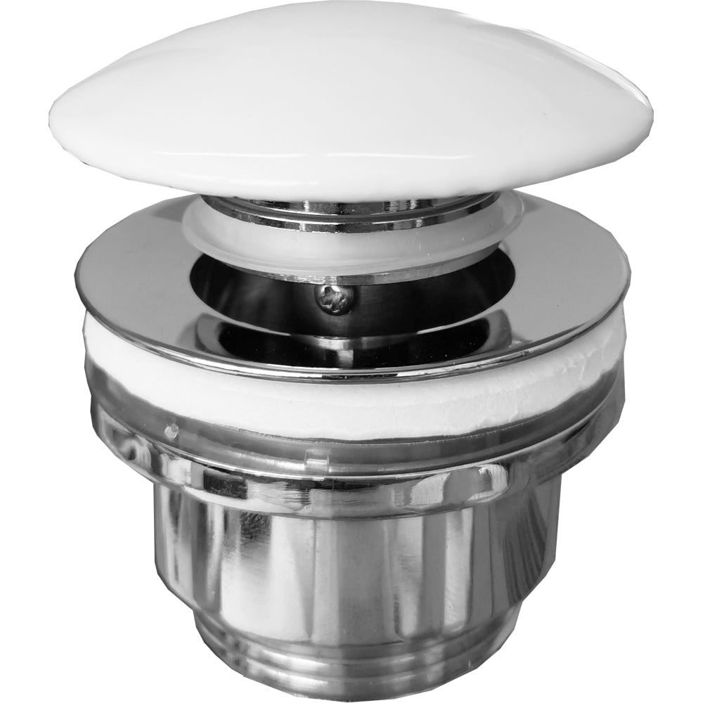 Piletta click clack con tappo in ceramica bianco stp 1"1/4 - HD casa
