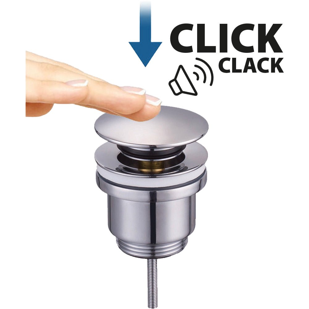 Piletta click clack per lavabo in ottone 1"1/4 - cromo - HD casa