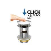 Piletta click clack per lavabo in ottone cpt 1"1/4 — Cardinale Professional - HD casa