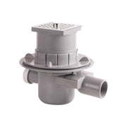 Piletta di scarico per vasca in muratura clicl-clack senza troppo pieno 100 x 100 - Ø50 mm - HD casa