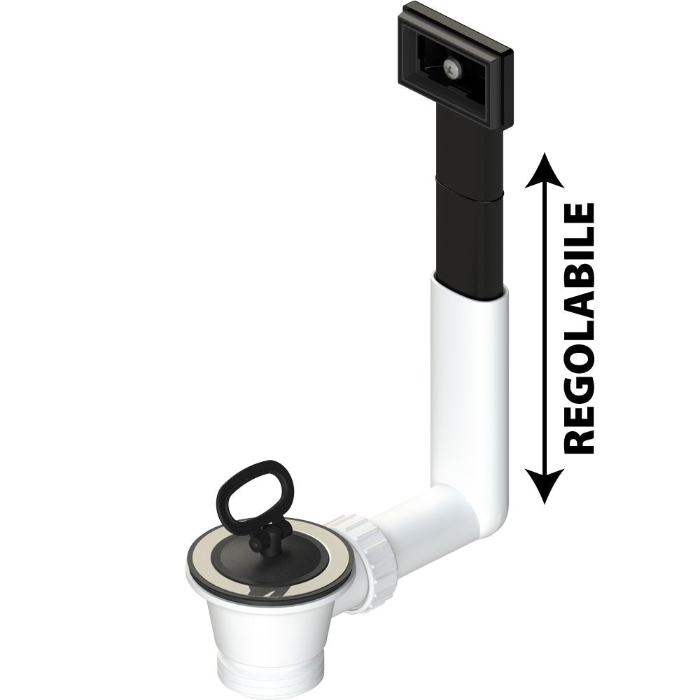 Piletta in PVC per lavello cucina con foro Ø70 ctp 1"1/2 x Ø70 mm — L.B. Plast - HD casa
