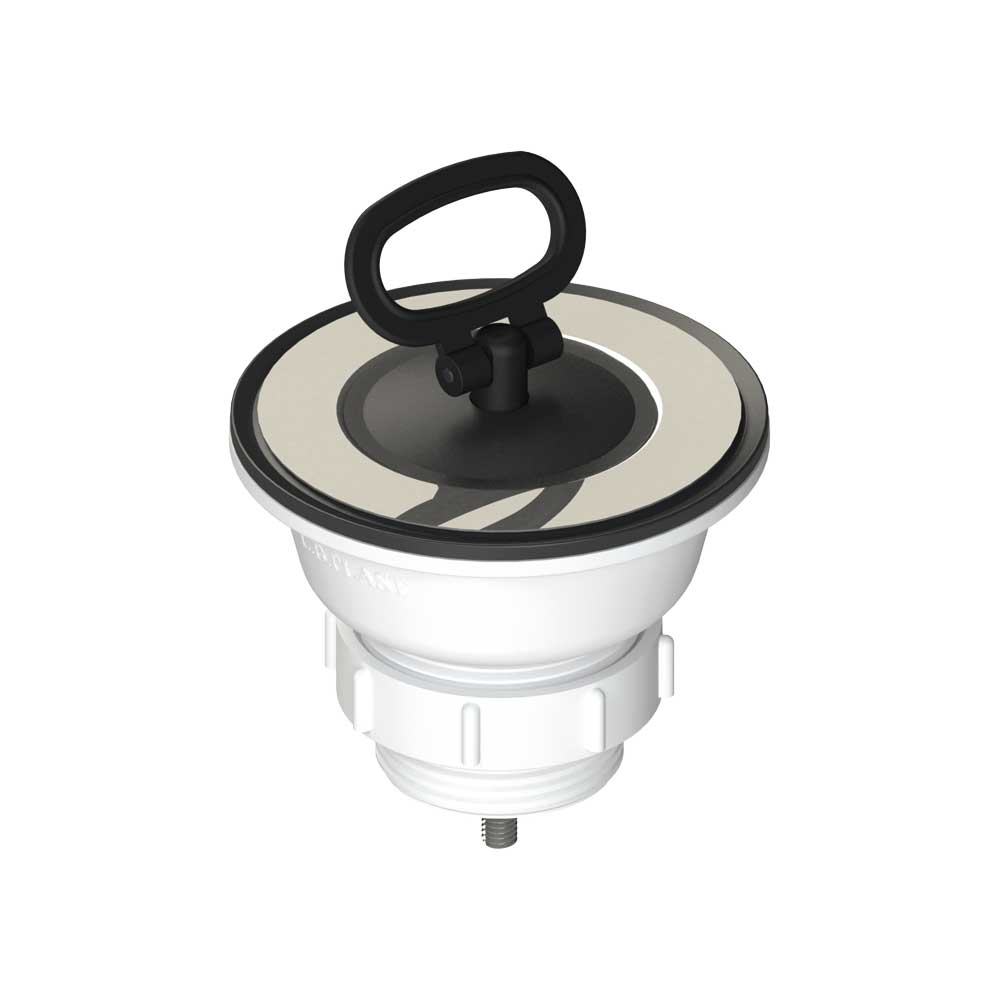 Piletta per lavello inox, sintetici o in ceramica con tappo e maniglia 1"1/2 - 1"1/4 x Ø80 mm — L.B. Plast - HD casa