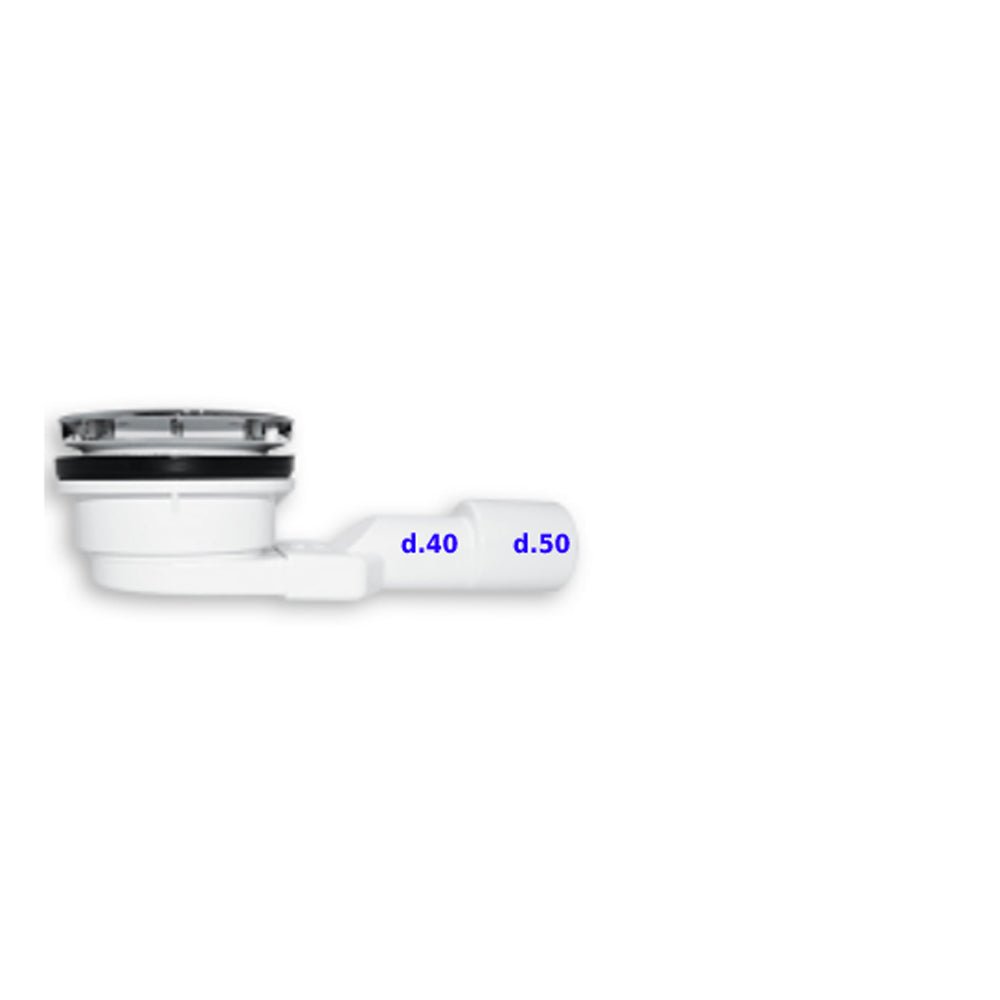 Piletta per piatto doccia foro Ø90 Slimmy cromo Ø40/50 x Ø120 mm — Ghidini SPA - HD casa