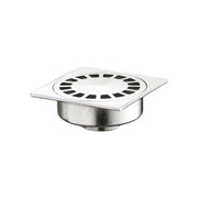 Piletta sifonata per pavimento con scarico centrale 1"1/4 - 100x100 mm — MADE IN Italy - HD casa