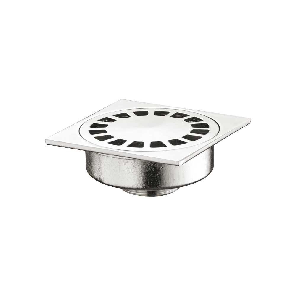 Piletta sifonata per pavimento con scarico centrale 1"1/4 - 100x100 mm — MADE IN Italy - HD casa