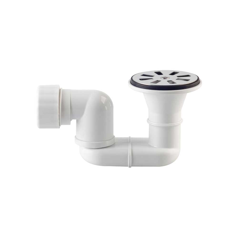 Piletta sifonata per piatto doccia con foro Ø60 1"1/2 - griglia INOX Ø80 mm — MADE IN Italy - HD casa