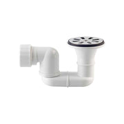 Piletta sifonata per piatto doccia con foro Ø60 1"1/2 - griglia INOX Ø80 mm — MADE IN Italy - HD casa