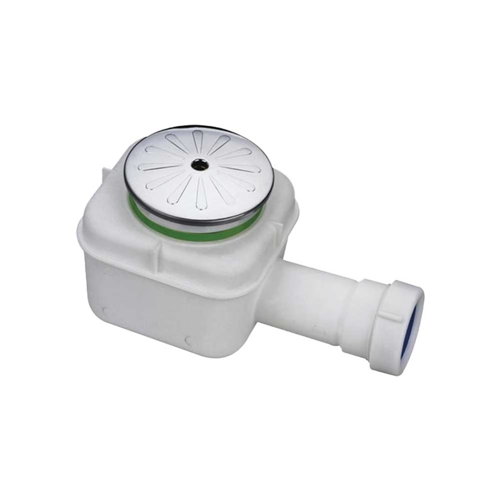 Piletta sifonata per piatto doccia con foro Ø60 con piattello cromato Ø80 1"1/2 - HD casa