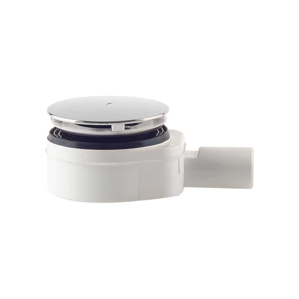 Piletta sifonata per piatto doccia con foro Ø90 auva SLICK" ribassata usc. Ø40 mm — MADE IN Italy - HD casa
