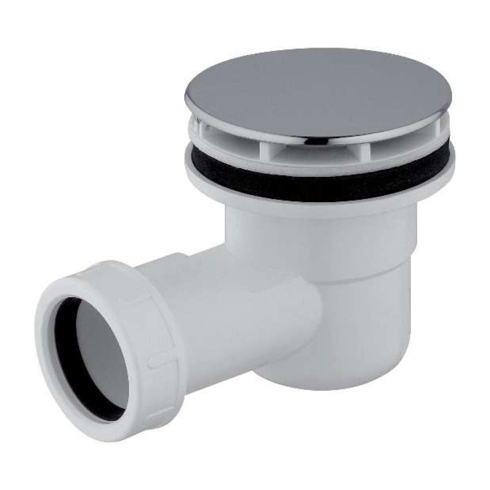 Piletta sifonata per piatto doccia foro Ø60 con tappo in ABS cromo 1"1/2 x Ø86 mm — CGS - HD casa