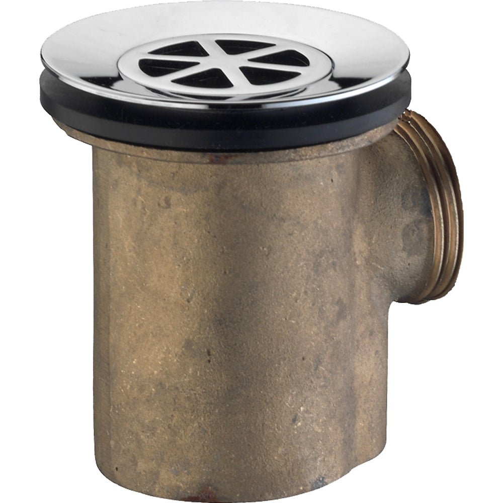 Piletta sifonata per piatto doccia in ottone pesante 1"1/4 x Ø80 mm - HD casa