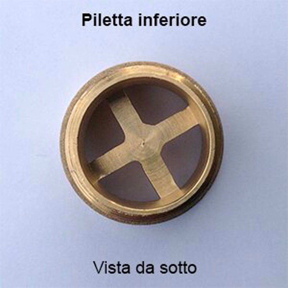 Piletta svizzera in ottone per troppo pieno 2" x Ø73 mm - HD casa