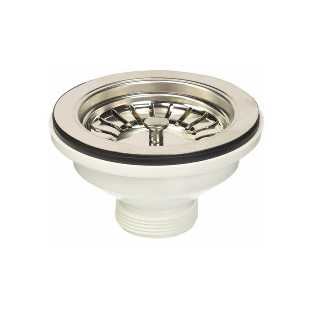 Pilettone a canestro click-clack per lavello cucina con foro Ø 90 stp 1"1/2 x Ø114 mm — MARY Plast - HD casa