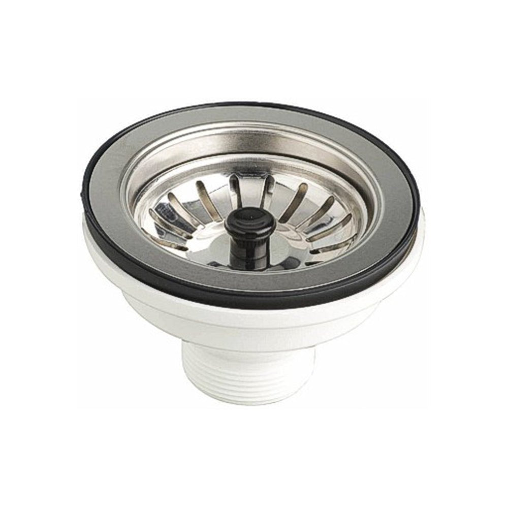 Pilettone a canestro click-clack per lavello cucina con foro Ø 90 stp 1"1/2 x Ø114 mm — MARY Plast - HD casa