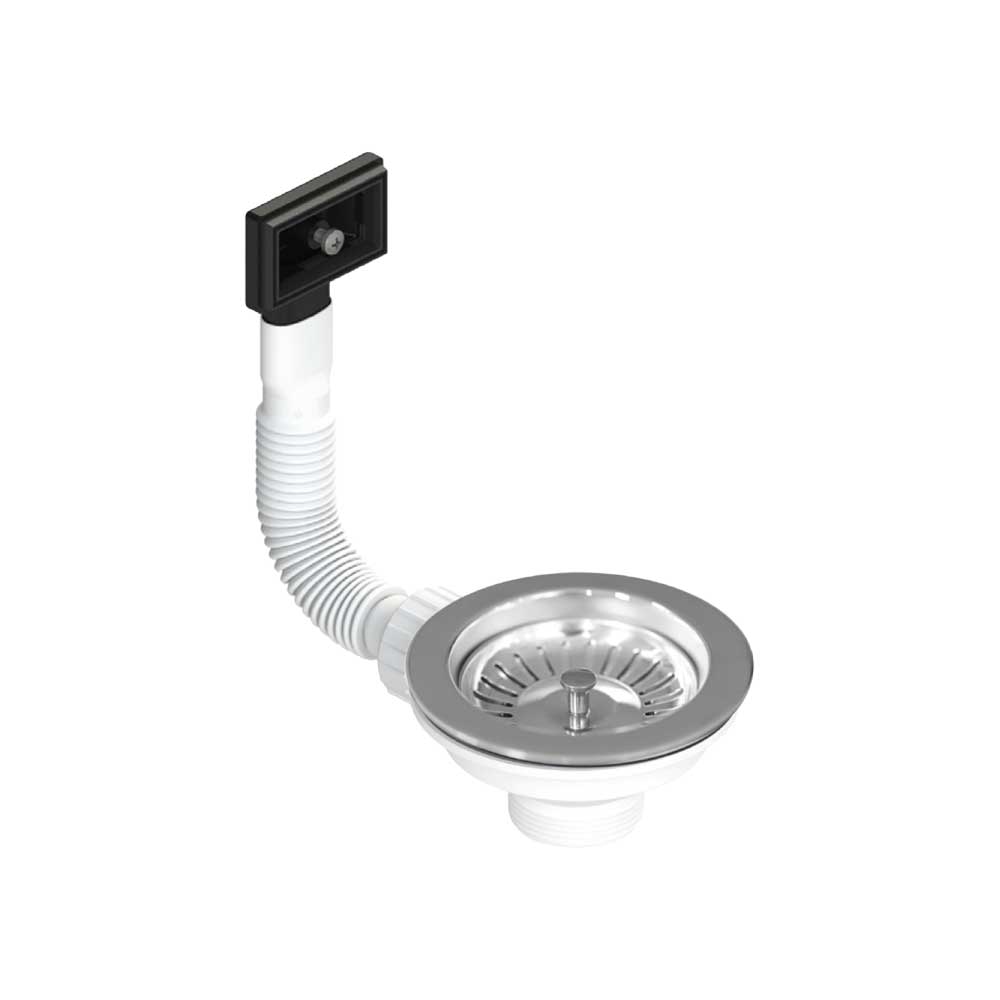 Pilettone a canestro per lavello cucina con foro Ø 90 ctp 1"1/2 x Ø114 mm — L.B. Plast - HD casa