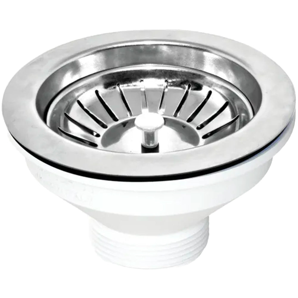 Pilettone a canestro per lavello cucina con foro Ø 90 stp 1"1/2 x Ø114 mm — L.B. Plast - HD casa