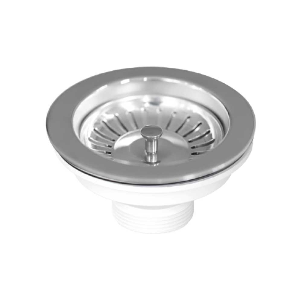 Pilettone a canestro per lavello cucina con foro Ø 90 stp 1"1/2 x Ø114 mm — L.B. Plast - HD casa