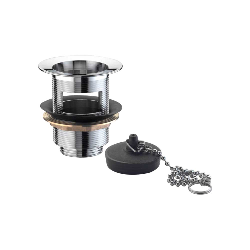 Pilettone sifoide per lavatoi in ottone ctp con gabbietta 1"1/4 x Ø80 mm - HD casa