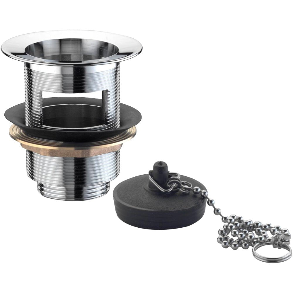 Pilettone sifoide per lavatoi in ottone ctp con gabbietta 1"1/4 x Ø80 mm - HD casa