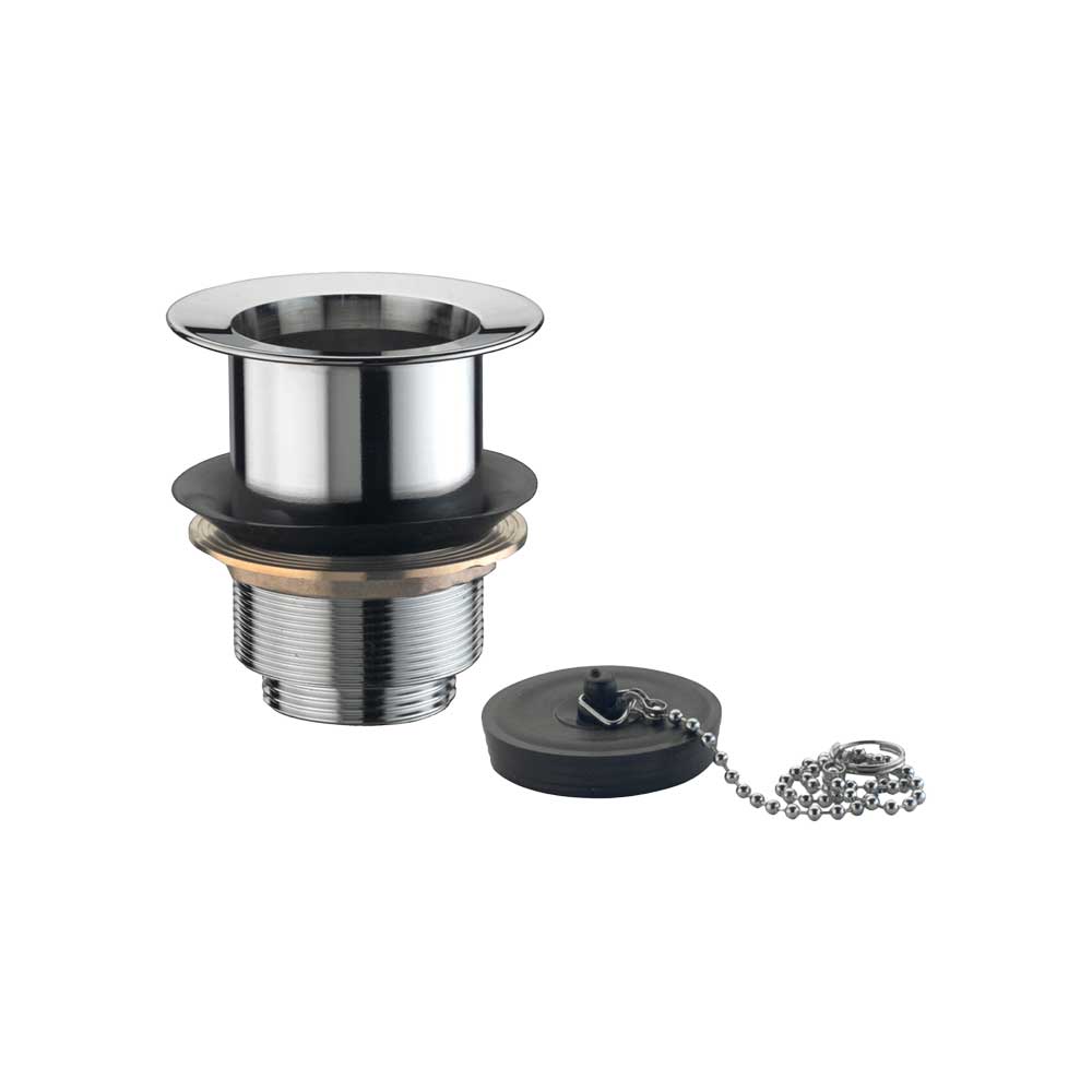 Pilettone sifoide per lavatoi in ottone stp con gabbietta 1"1/4 x Ø77 mm - HD casa