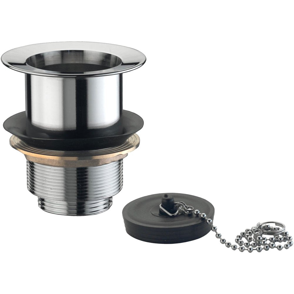 Pilettone sifoide per lavatoi in ottone stp con gabbietta 1"1/4 x Ø77 mm - HD casa
