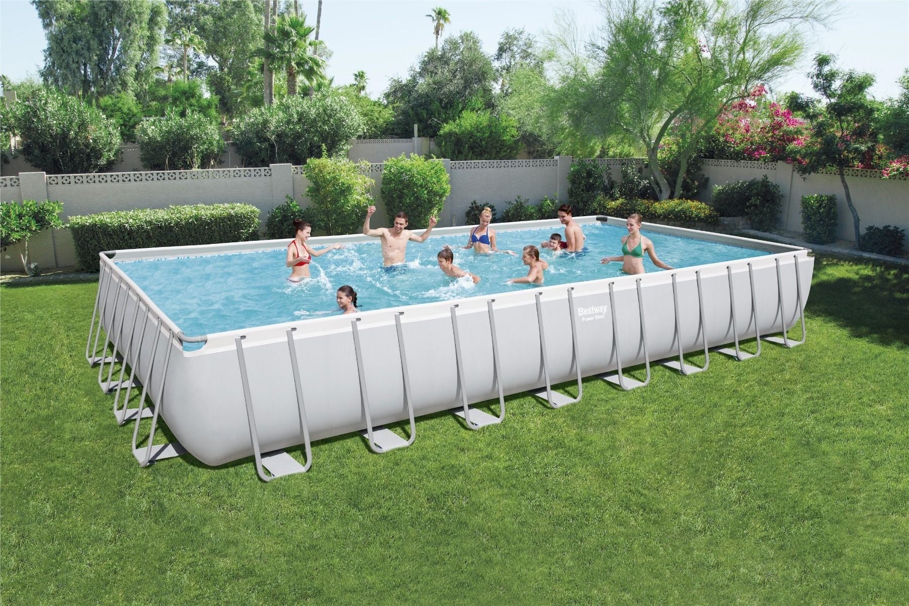 Piscina fuori terra Bestway 56623 Power Steel 956x488x132cm in pvc - HD casa