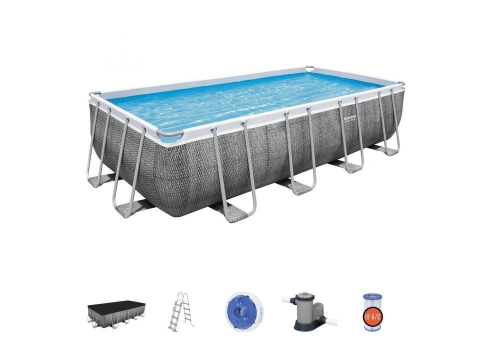 Piscina fuori terra Bestway 56998 Power Steel RATTAN 549 x 274 x 122 cm - HD casa