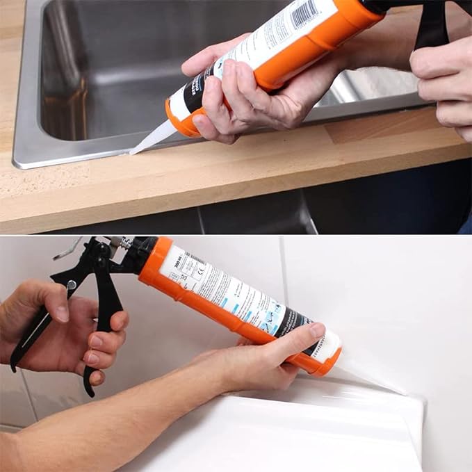 Pistola per cartucce silicone Professionale Cardinale 240 mm - HD casa