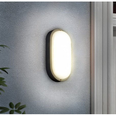Plafoniera ovale Efesto colore bianco — Cardinale - HD casa