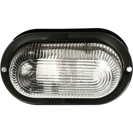 Plafoniera ovale Efesto colore nero — Cardinale - HD casa