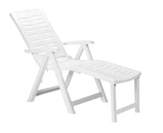 Poltrona pieghevole Arizona 60x108x109h cm - colore bianco — PRO Garden - HD casa
