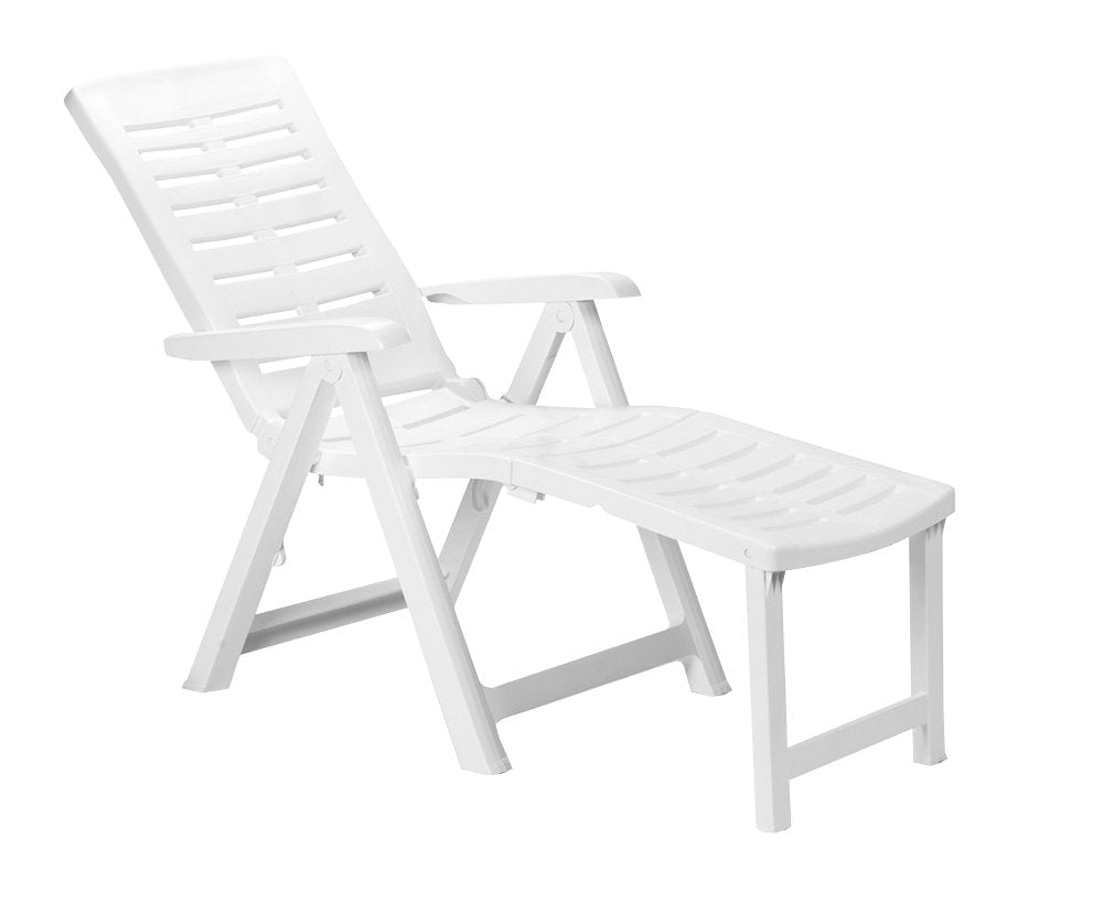 Poltrona pieghevole Arizona 60x108x109h cm - colore bianco — PRO Garden - HD casa