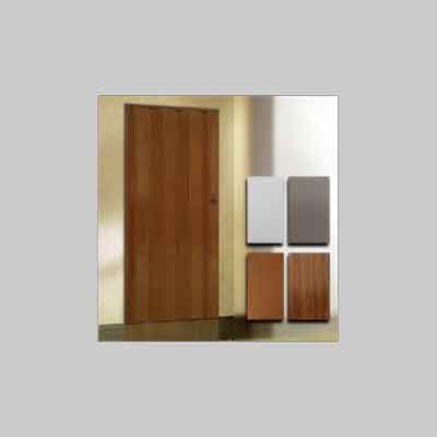 Porta a soffietto effetto legno 82x214 cm - colore bianco - HD casa