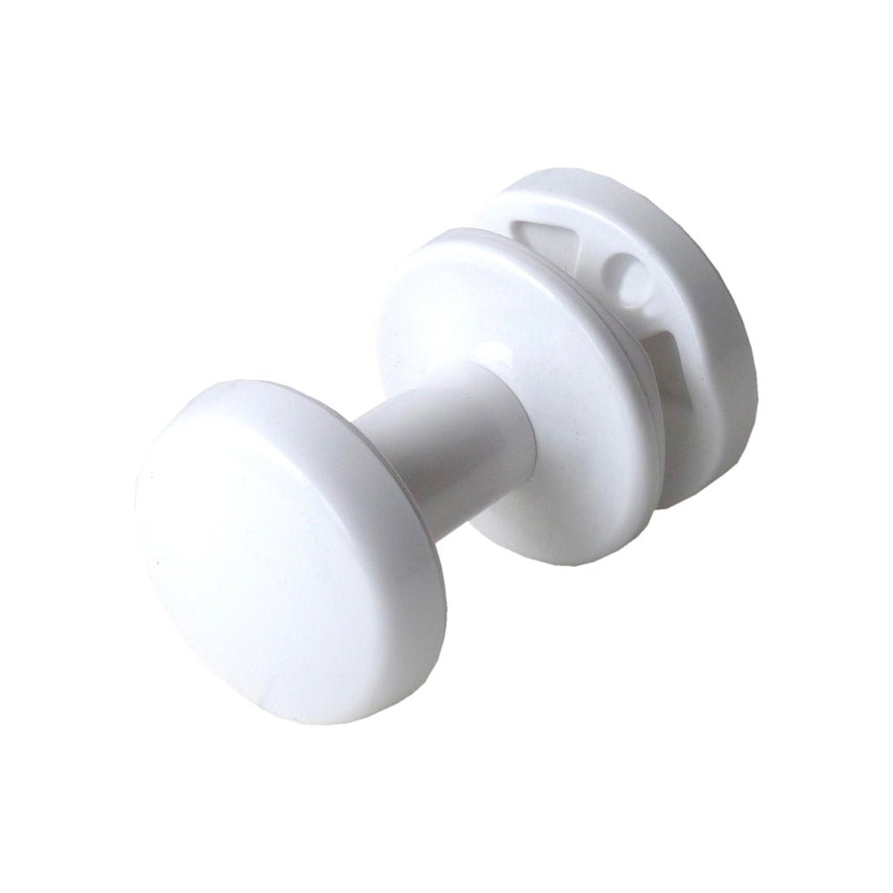 Porta abiti a coppia per termoarredo Ø30 mm - bianco - HD casa