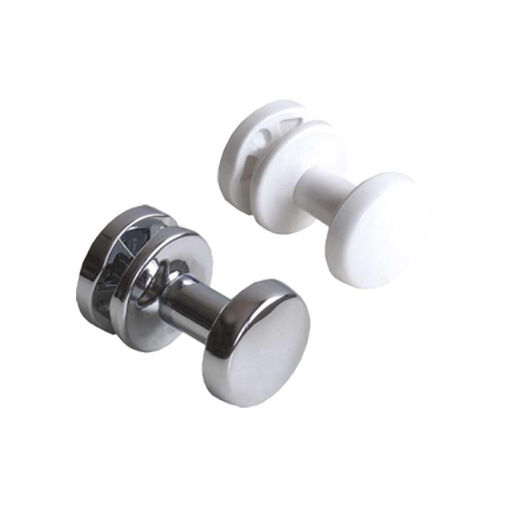 Porta abiti a coppia per termoarredo Ø30 mm - cromo - HD casa