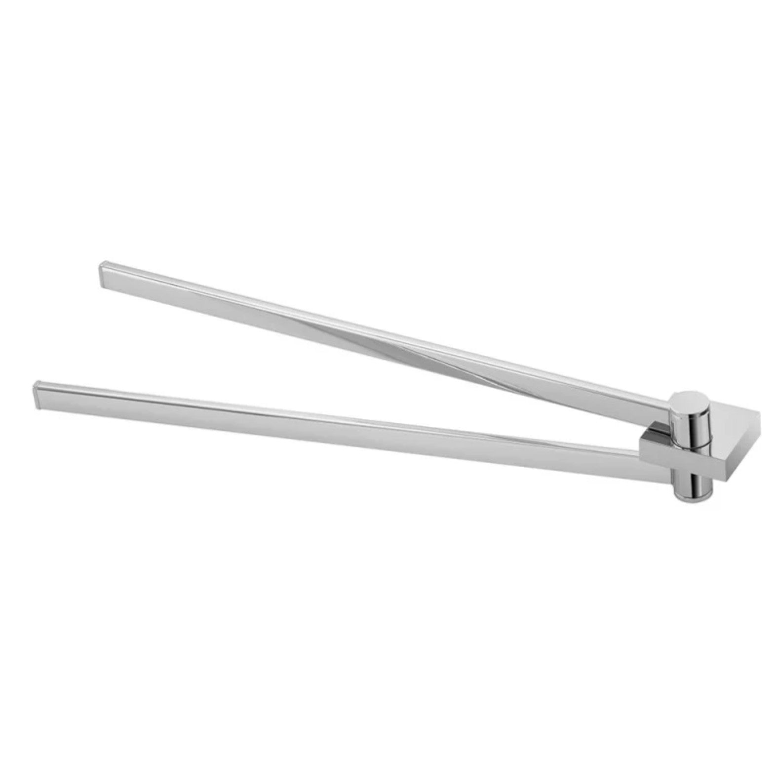 Porta asciugamani a snodo cromato regolabile ed elegante | Serie Futura - HD casa