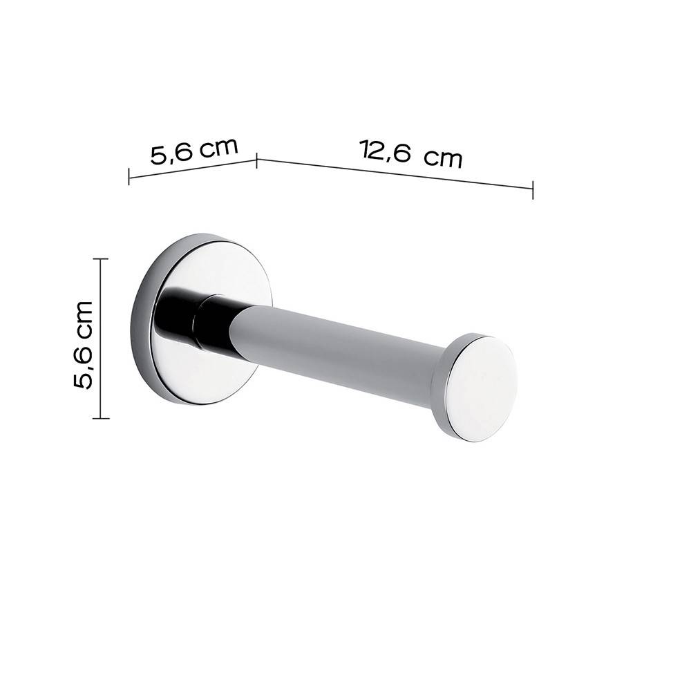 Portarotolo a muro Gedy in acciaio inox e cromall serie Felce - HD casa