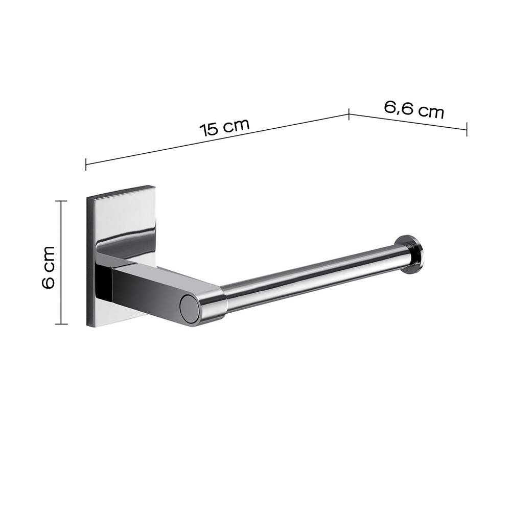 Portarotolo a muro Gedy in acciaio inox e cromall serie Maine - HD casa