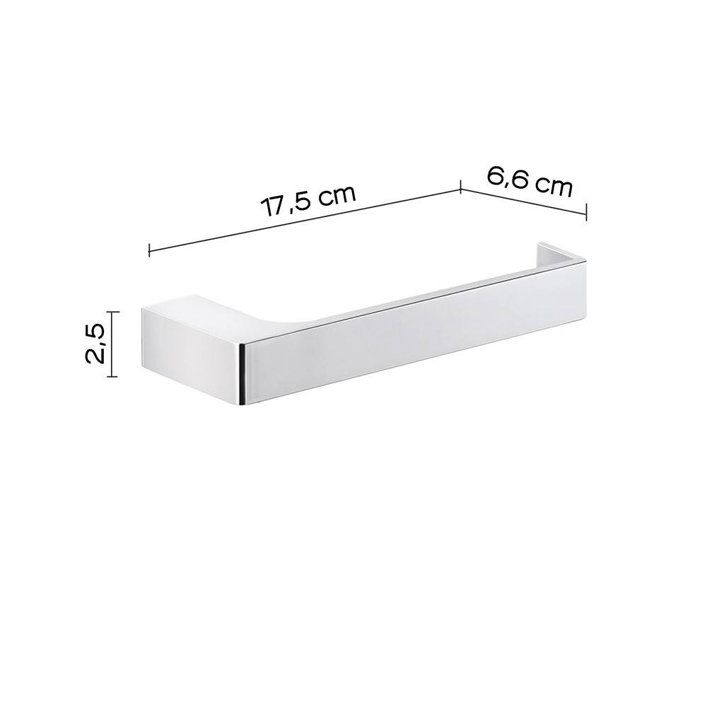 Portarotolo a muro Gedy in acciaio inox e cromall serie Pirenei - HD casa