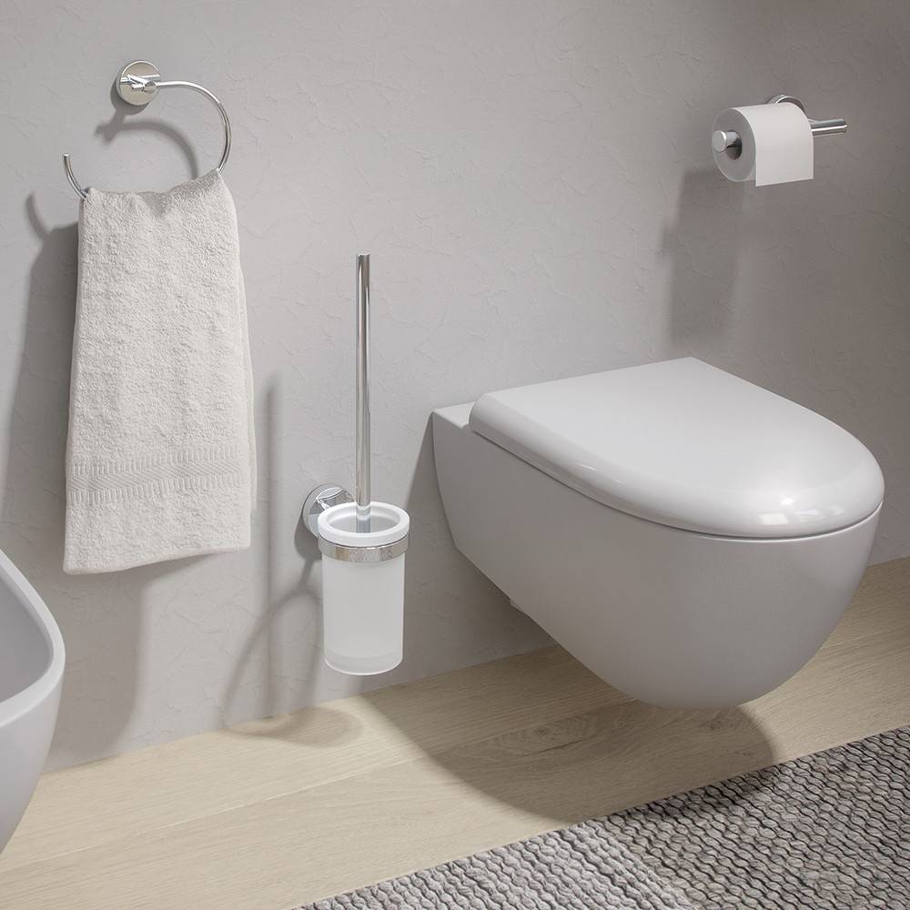 Portasalviette a muro GEDY linea Eros ad anello Cromato - HD casa