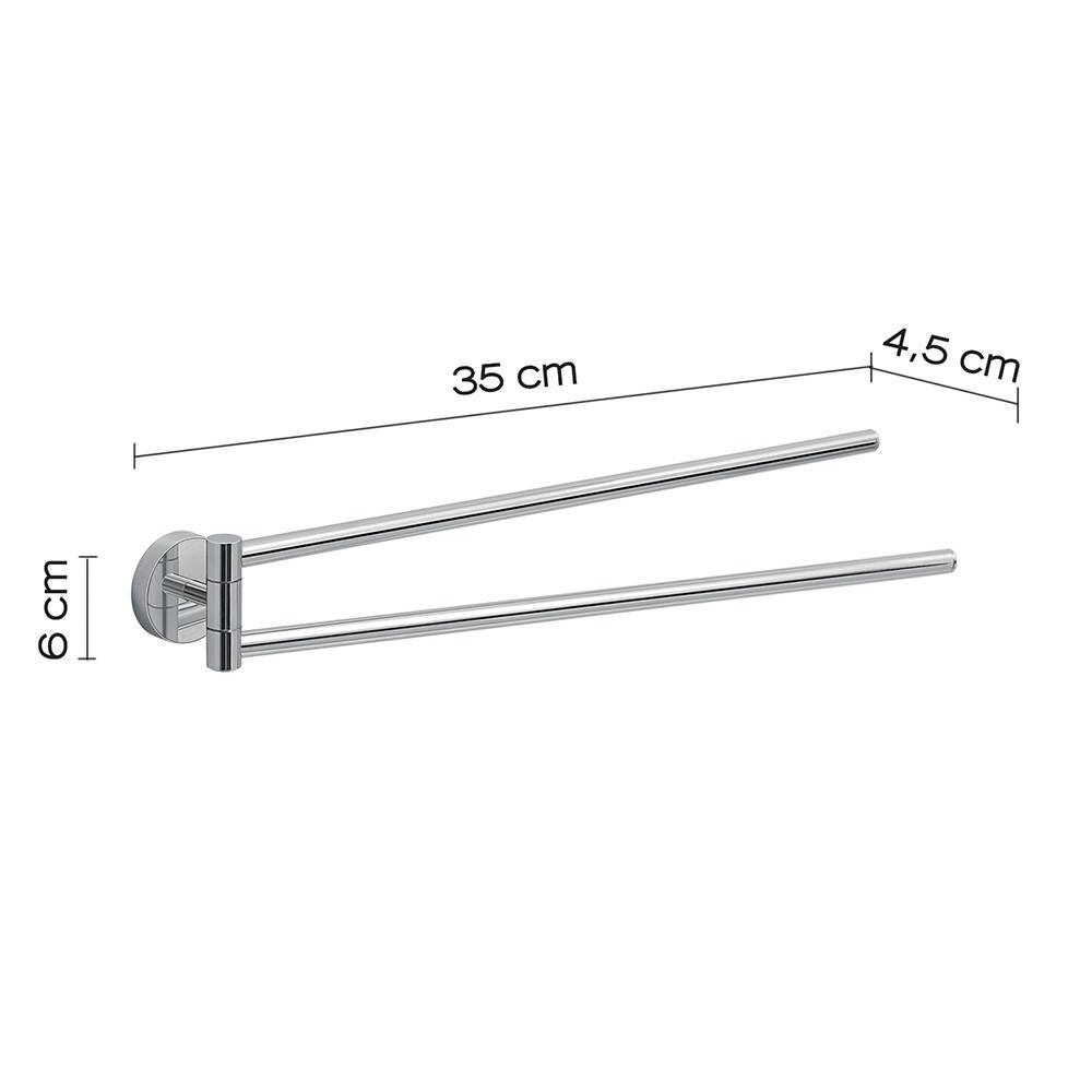 Portasalviette a muro GEDY linea Eros mod. a snodo colore Cromato - HD casa