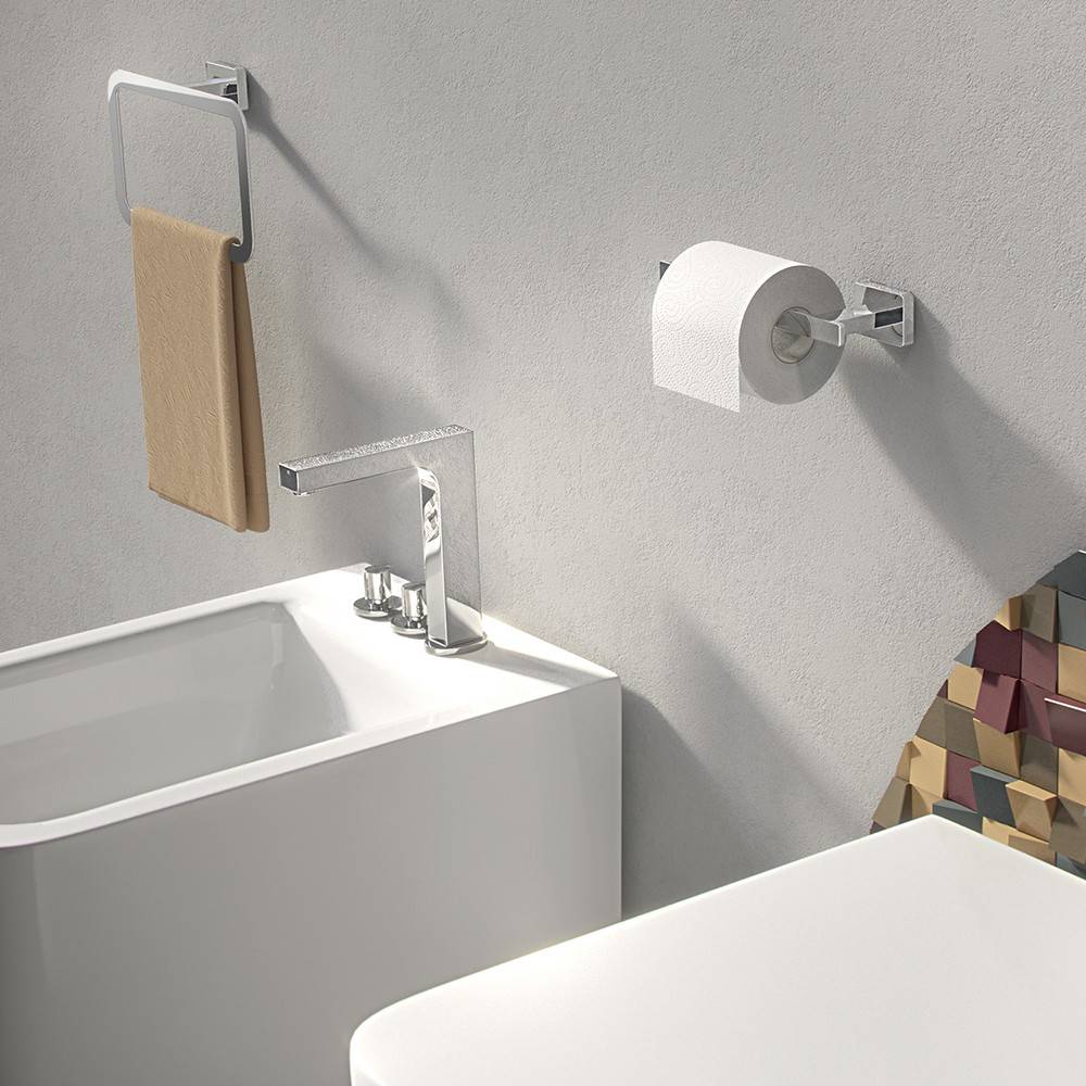 Portasalviette GEDY linea Atena ad anello colore Cromato - HD casa