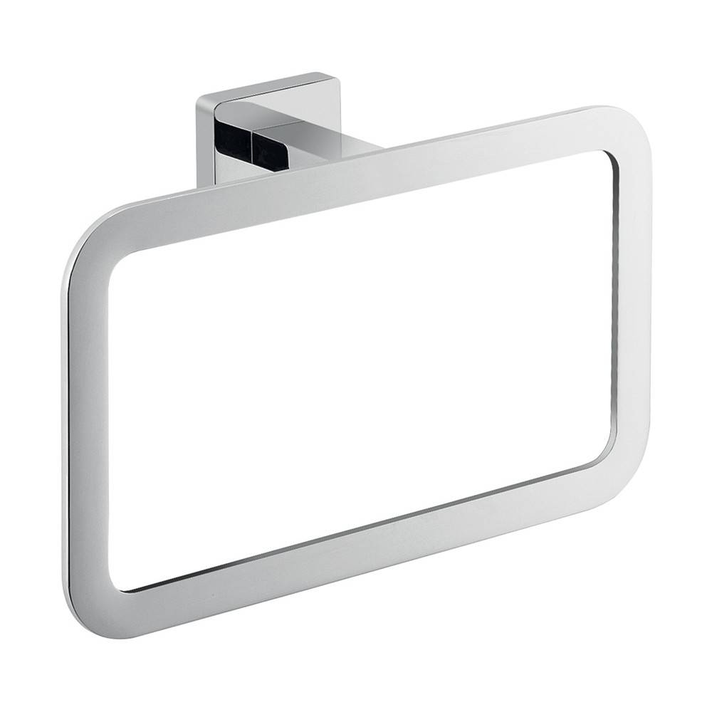 Portasalviette GEDY linea Atena ad anello colore Cromato - HD casa