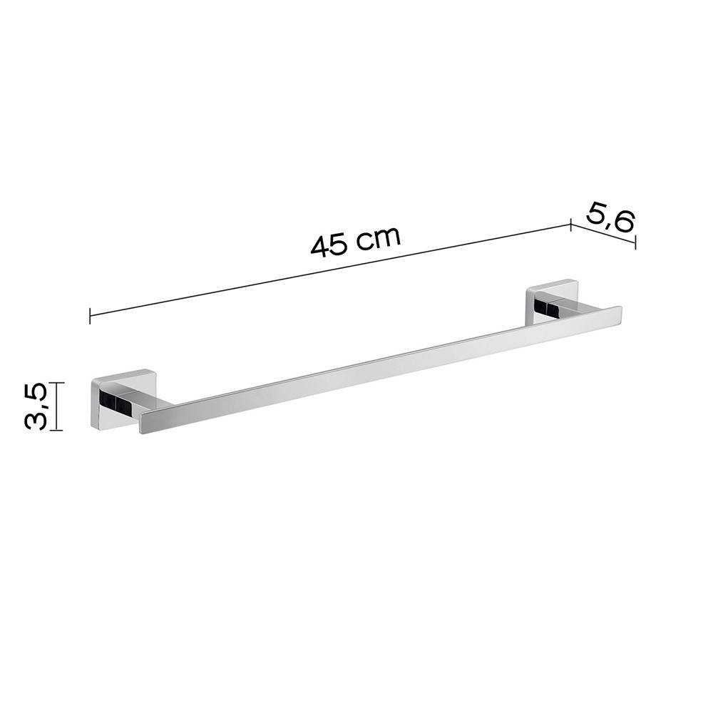 Portasalviette GEDY linea Atena da 45cm colore Cromato - HD casa