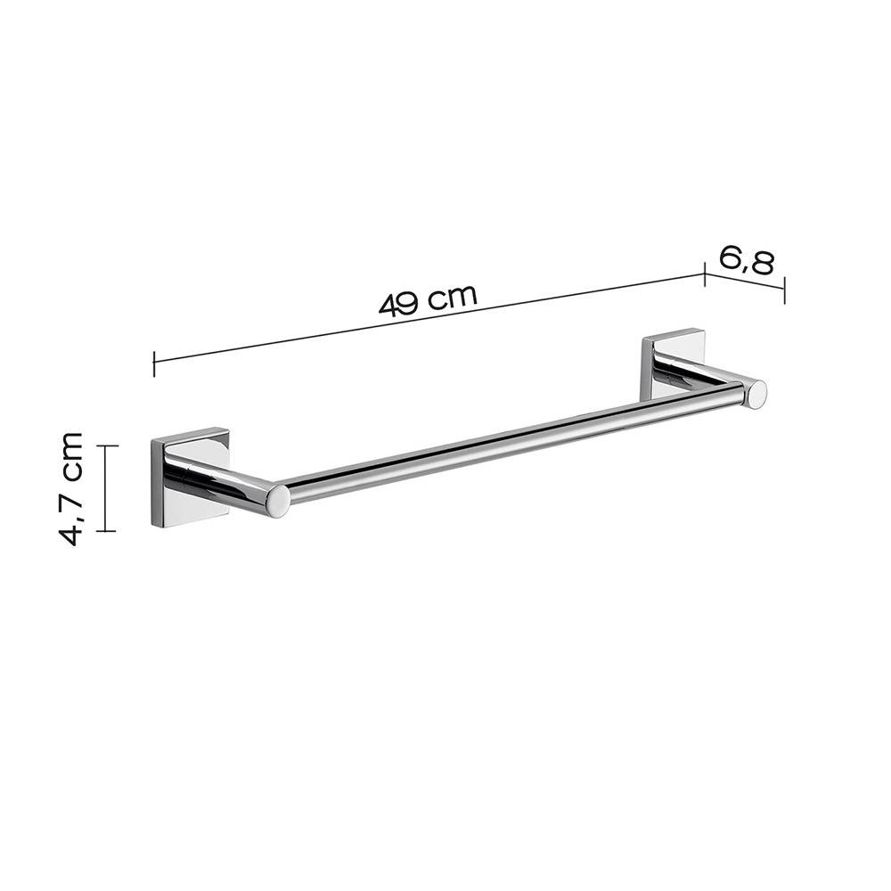 Portasalviette GEDY linea Fuji da 45cm Cromato - HD casa