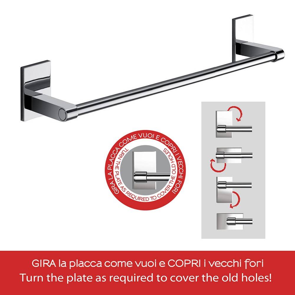 Portasalviette GEDY linea Maine da 35cm Cromato - HD casa