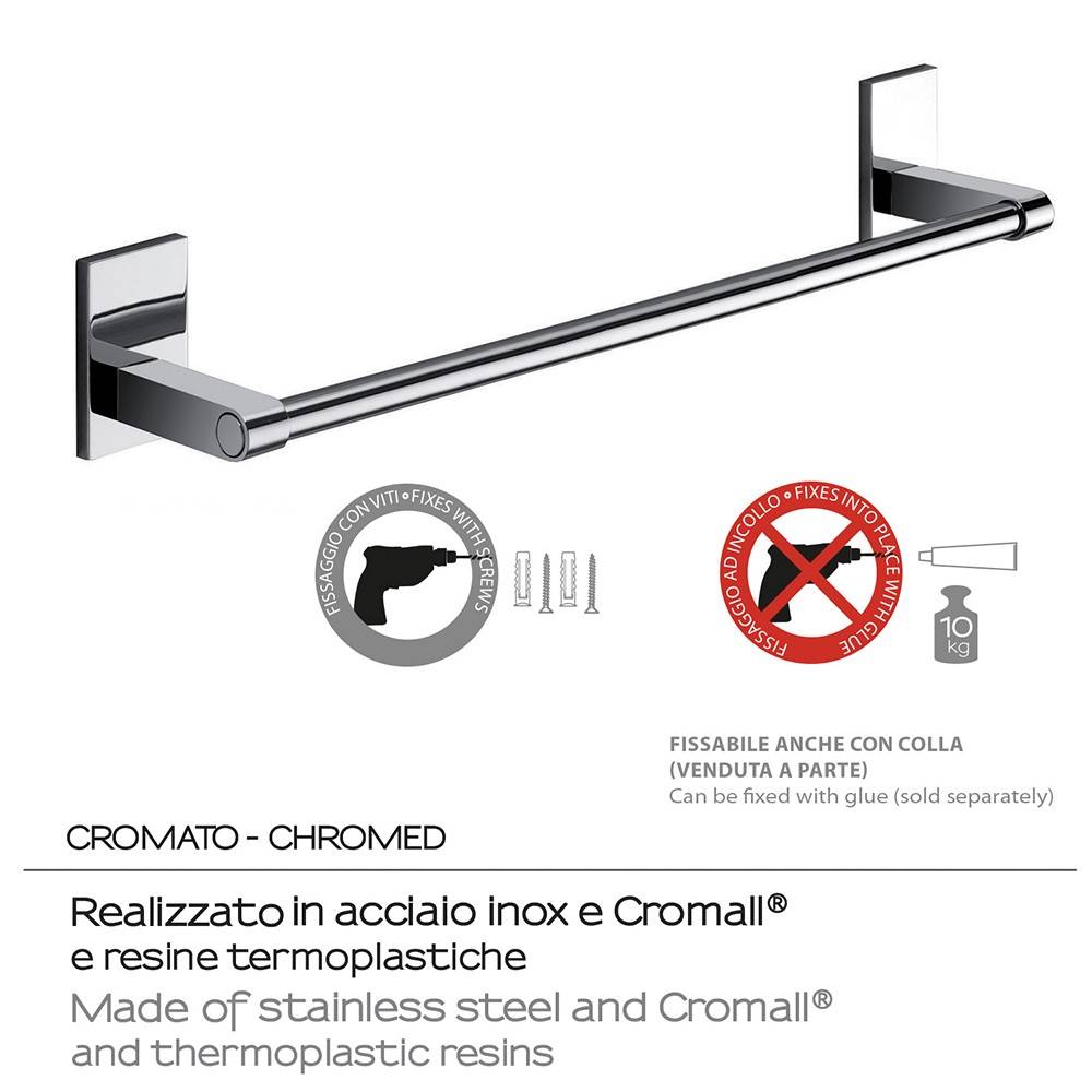 Portasalviette GEDY linea Maine da 35cm Cromato - HD casa