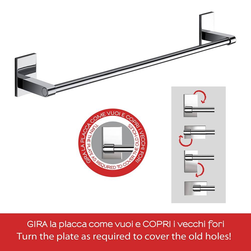 Portasalviette GEDY linea Maine da 45cm Cromato - HD casa